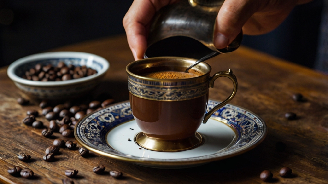 مراحل دم کردن قهوه ترک