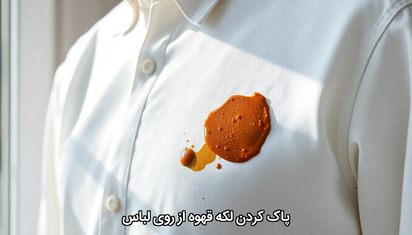 پاک کردن لکه قهوه از روی لباس